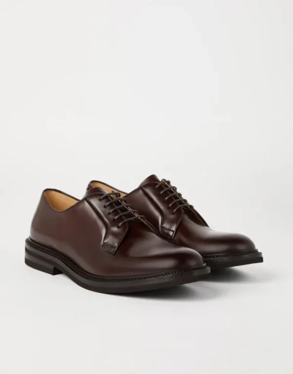 Aged calfskin Derbys