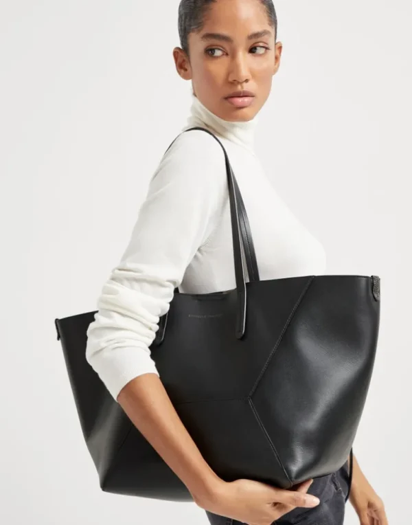 BC Duo bag in calfskin with monili