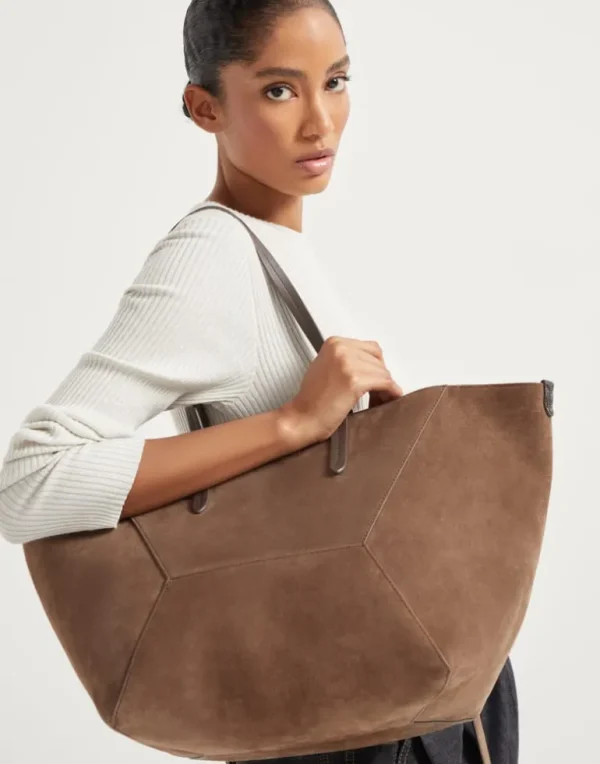 BC Duo bag in suede with monili