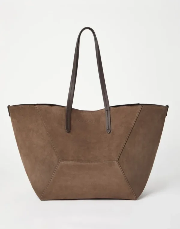 BC Duo large bag in suede with monili