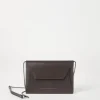 BC Duo pochette in grained calfskin with precious chain