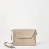 BC Duo pochette in suede with precious chain