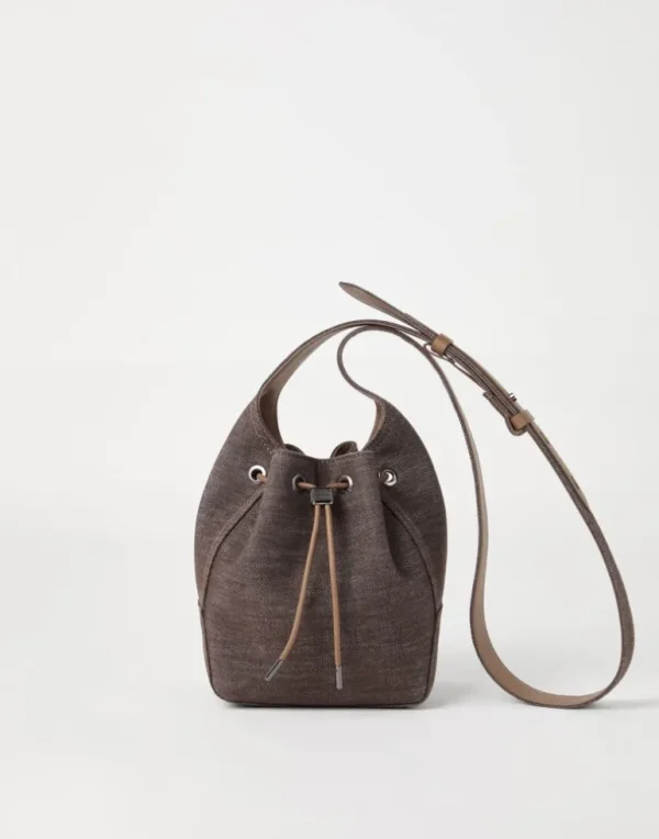 BC Duo small bucket bag in no-fade denim