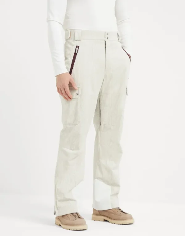 Bonded corduroy Mountain trousers with Thermore® padding and cargo pockets