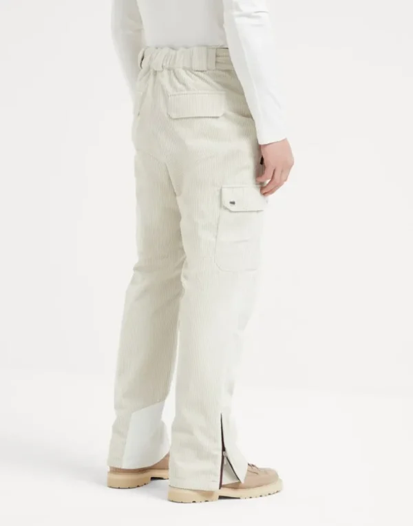 Bonded corduroy Mountain trousers with Thermore® padding and cargo pockets