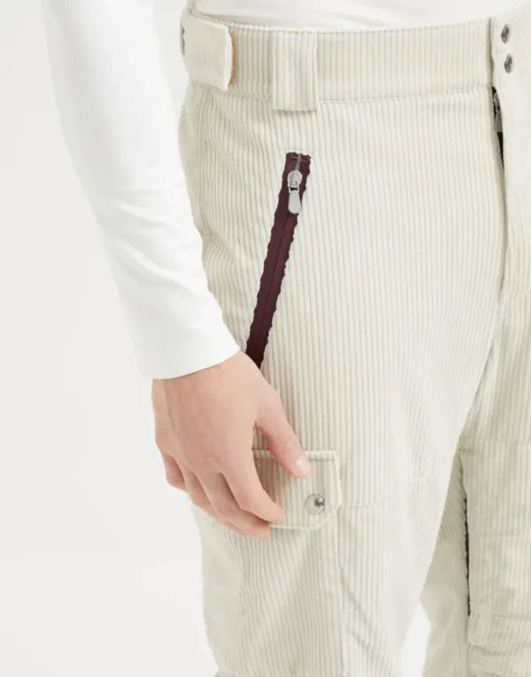 Bonded corduroy Mountain trousers with Thermore® padding and cargo pockets