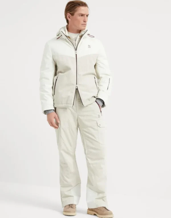 Bonded corduroy Mountain trousers with Thermore® padding and cargo pockets