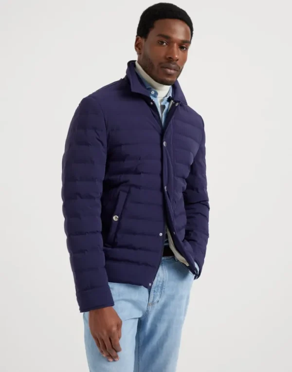 Bonded taffeta down jacket