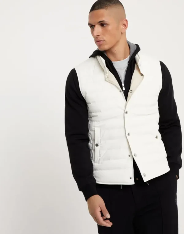 Bonded taffeta lightweight down vest