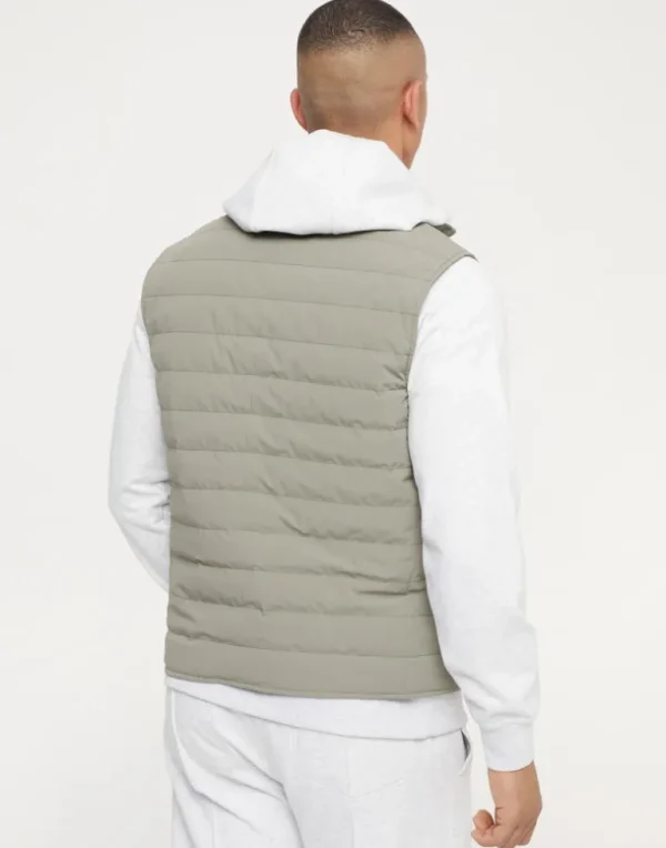 Bonded taffeta lightweight down vest