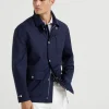 Bonded virgin wool fresco field jacket