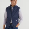 Bonded virgin wool fresco vest with Thermore® padding