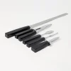 Buffalo horn and steel crudités cutlery set