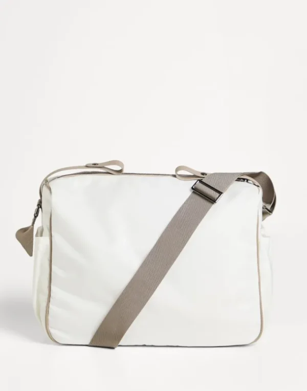 Calfskin and nylon Baby Bernie changing bag