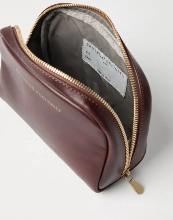 Calfskin beauty case