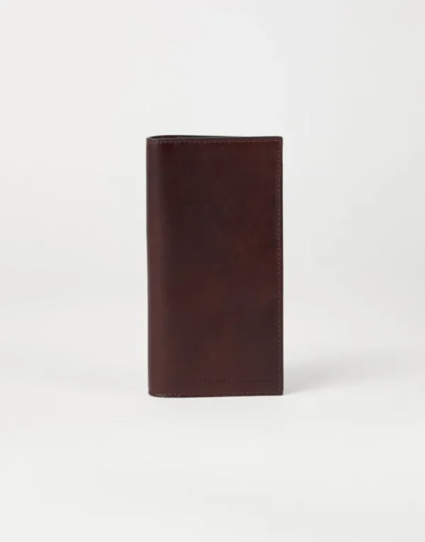 Calfskin maxi card case