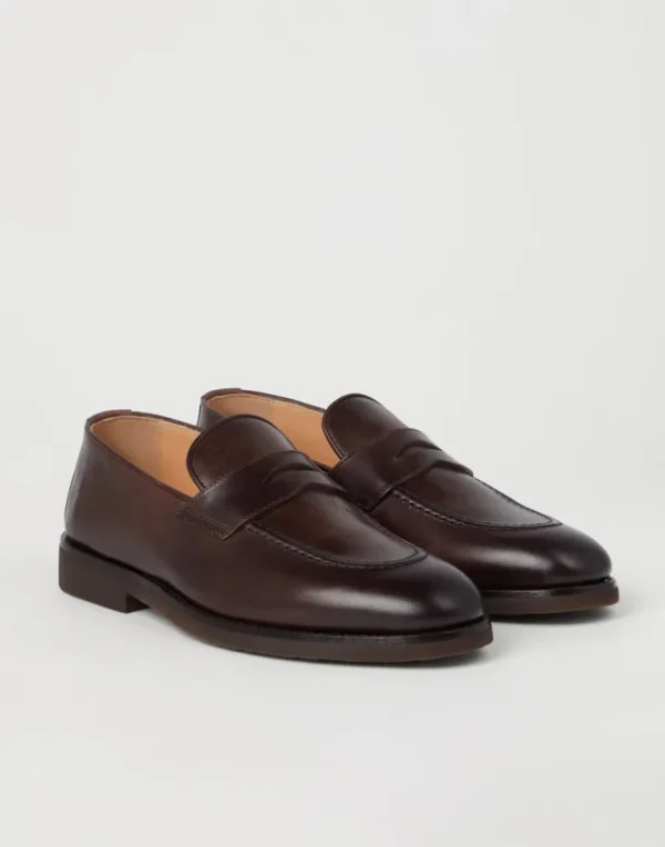 Calfskin penny loafers