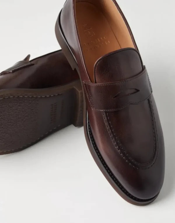 Calfskin penny loafers