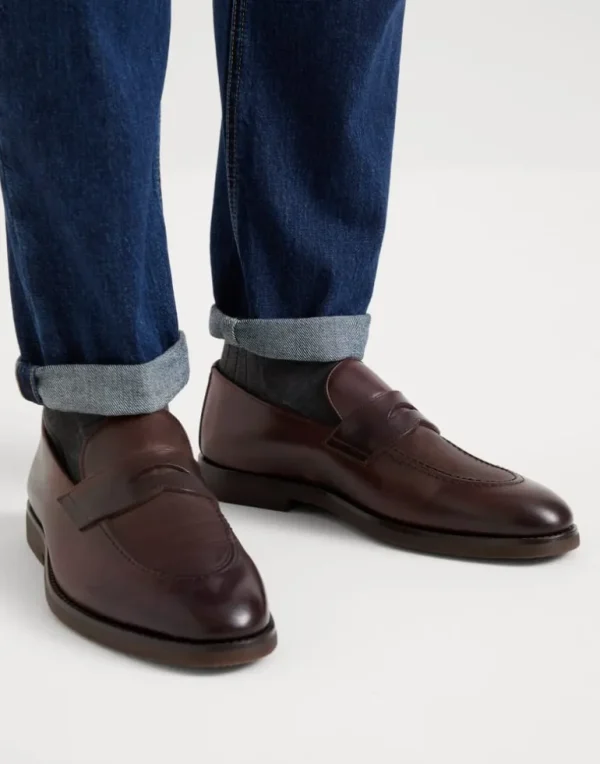 Calfskin penny loafers