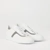 Calfskin sneakers with precious detail