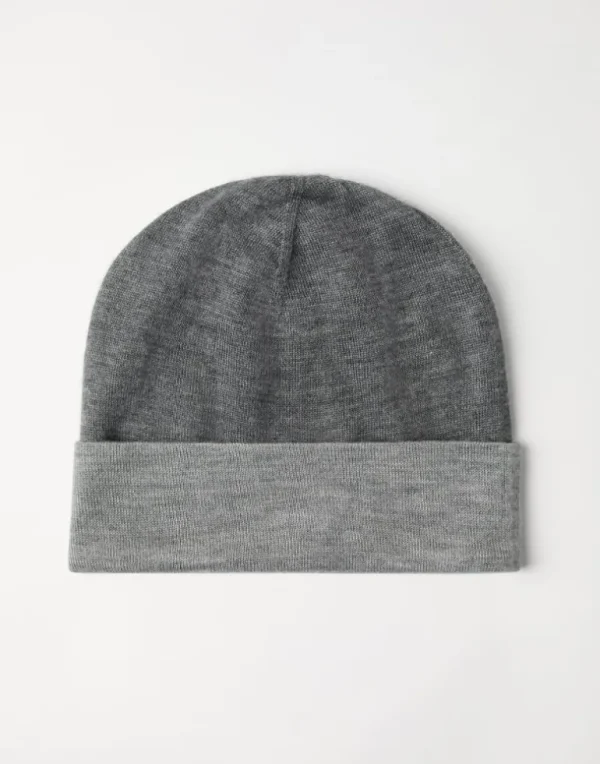 Cashmere and silk beanie