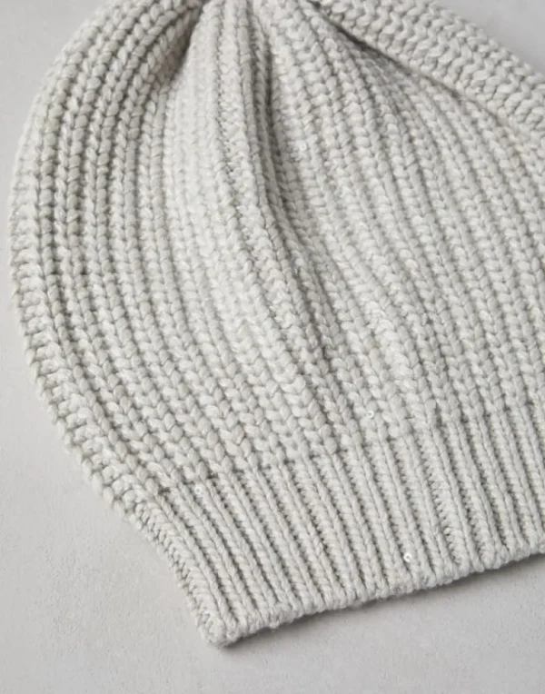 Cashmere and silk Diamond yarn beanie