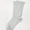 Cashmere and silk sparkling knit socks