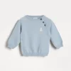 Cashmere Baby Bernie sweater with buttons