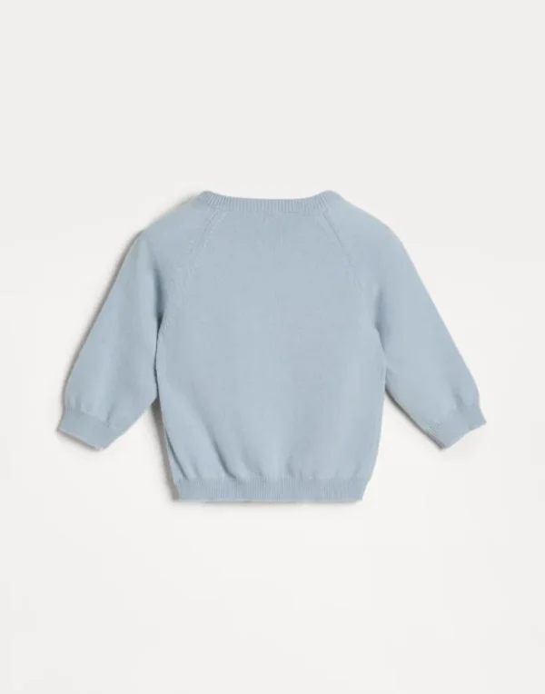 Cashmere Baby Bernie sweater with buttons