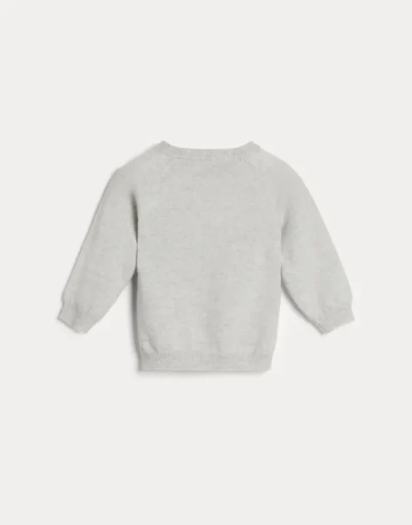 Cashmere Baby Bernie sweater with buttons