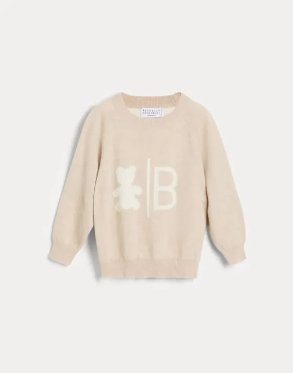 Cashmere Bernie sweater with intarsia