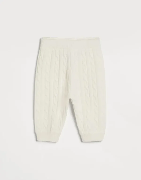 Cashmere cable knit Baby Bernie trousers