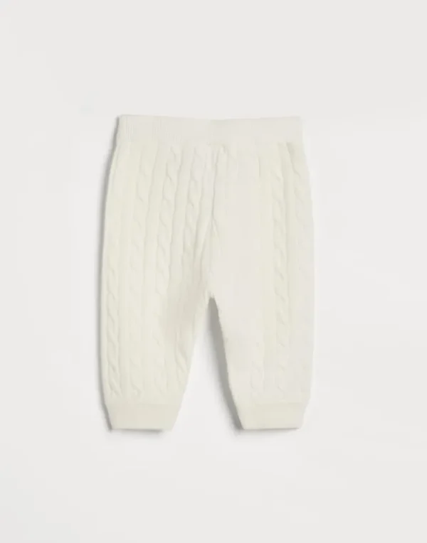 Cashmere cable knit Baby Bernie trousers