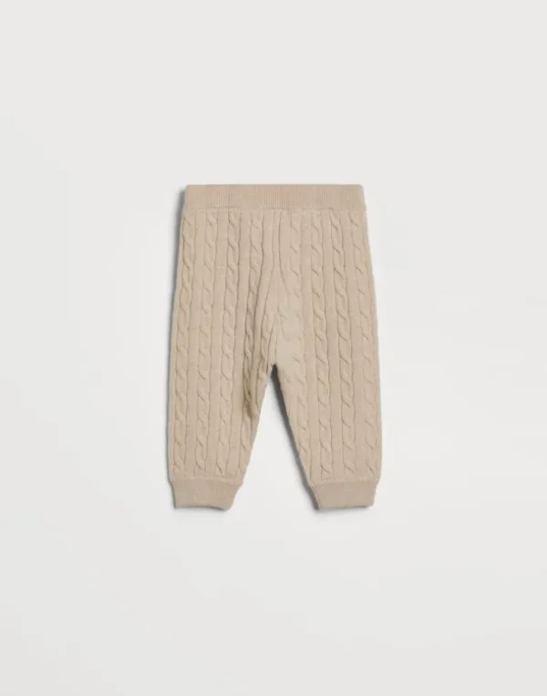 Cashmere cable knit Baby Bernie trousers