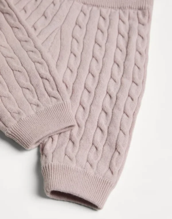 Cashmere cable knit Baby Bernie trousers