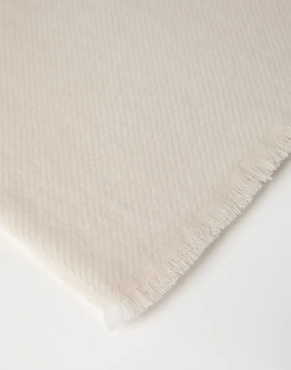 Cashmere diagonal scarf