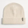 Cashmere English rib beanie with monili