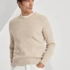 Cashmere English rib sweater