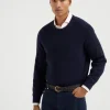 Cashmere English rib sweater