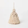 Cashmere feather yarn woven tassel decoration with monili