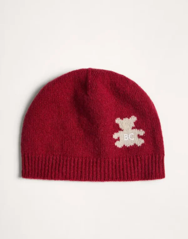 Cashmere jacquard knit Baby Bernie beanie