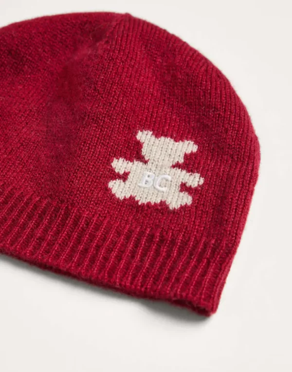 Cashmere jacquard knit Baby Bernie beanie