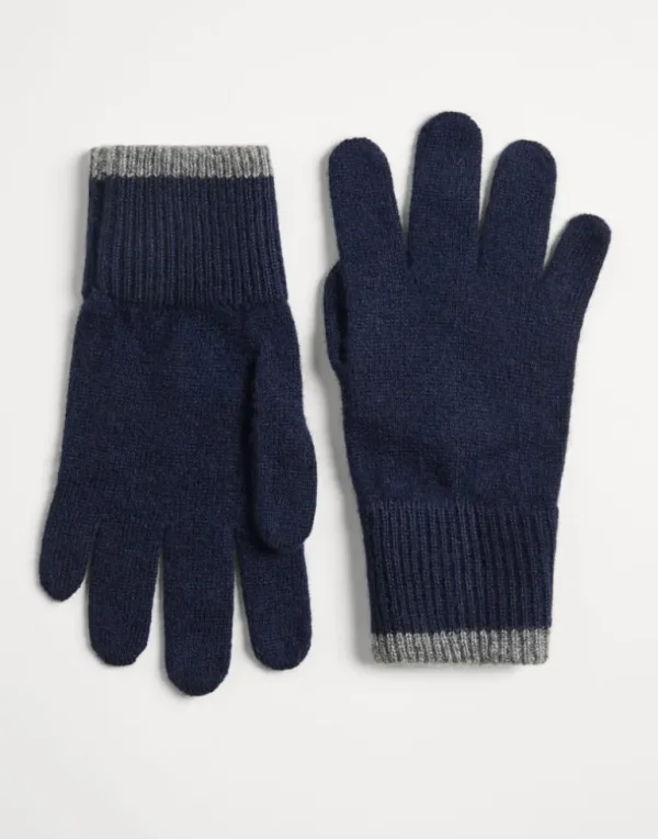 Cashmere knit gloves