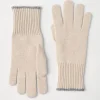 Cashmere knit gloves