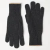 Cashmere knit gloves