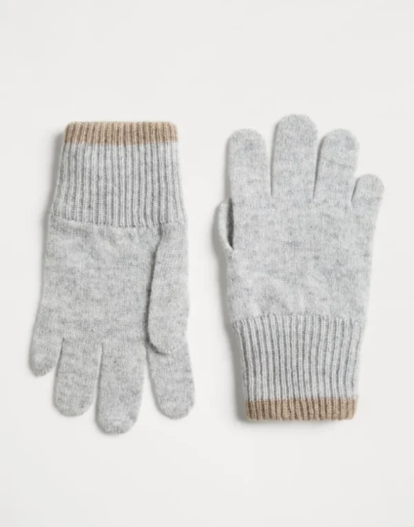 Cashmere knit gloves