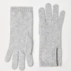 Cashmere knit gloves with monili