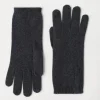 Cashmere knit gloves with monili