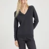 Cashmere sweater with monili