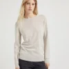 Cashmere sweater with monili